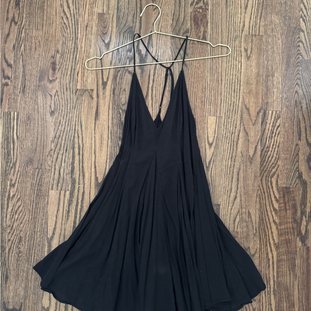 Free People Black Mini Sundress